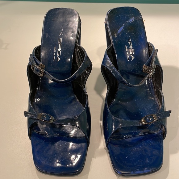 Via Spiga Italy Blue Ladies Sandals 8.5 - Picture 5 of 9